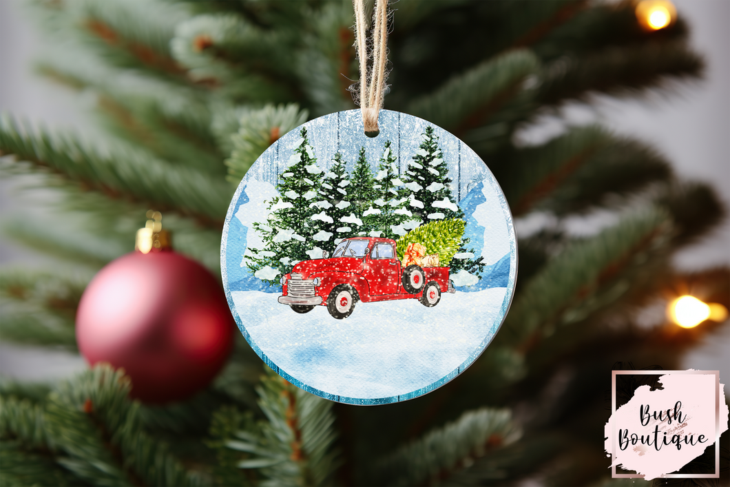 Christmas truck Ornament