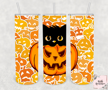 Load image into Gallery viewer, Halloween kitty 20 ounce tumblers
