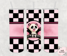 Load image into Gallery viewer, Fuck it all Panda 20 ounce tumbler
