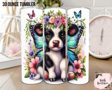 Load image into Gallery viewer, Fairy black and white cow tumblers
