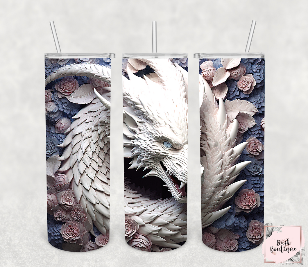 3-D dragon 20 ounce tumblers