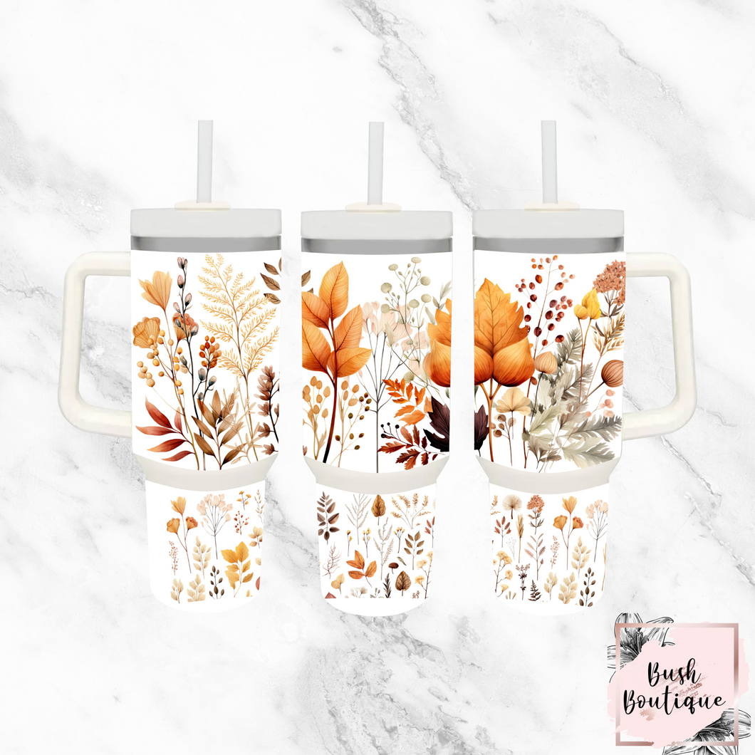 Fall florals 40oz tumbler