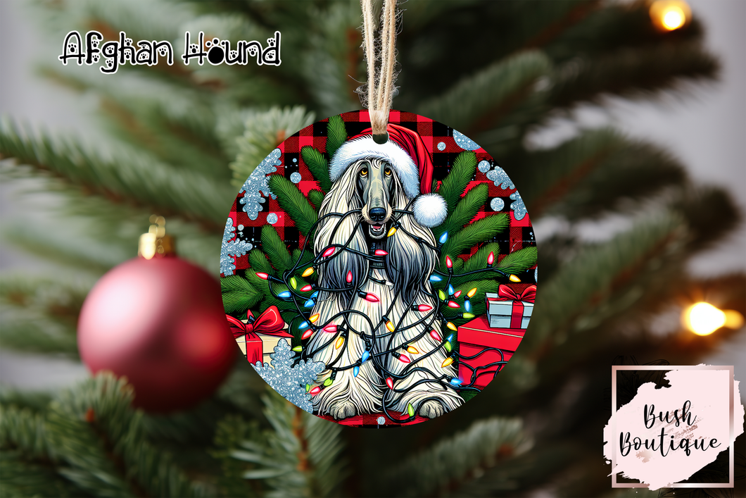 Tangled Dog Ornaments