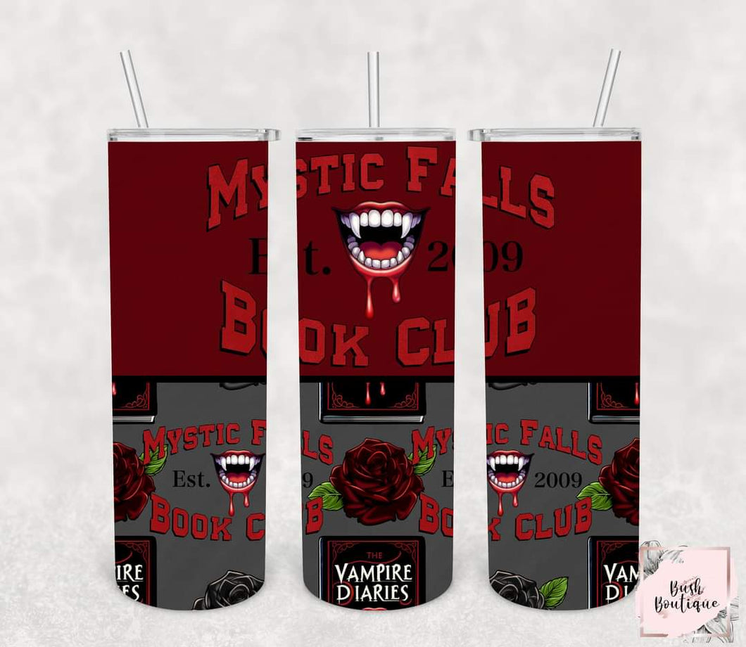 Mystic Falls Book Club 20 ounce tumbler