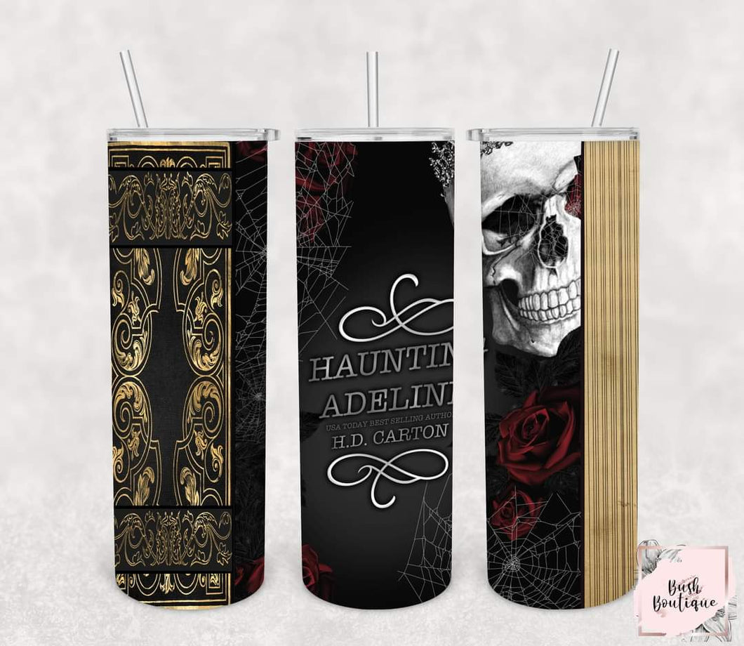 Haunting Adeline book wrap 20 ounce tumbler