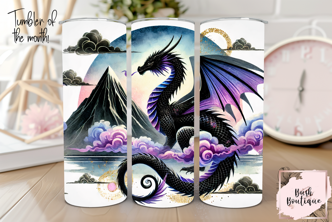 February 2025 Tumbler of the Month - Purple dragon