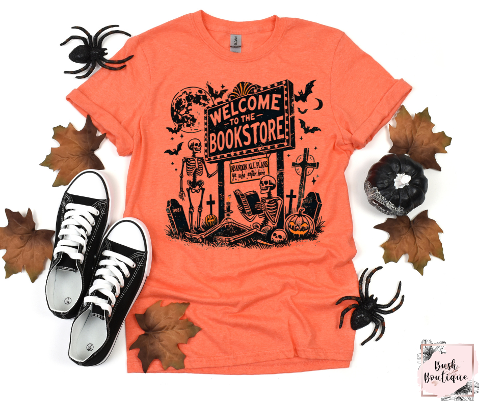 Welcome to the bookstore spooky edition T-shirt