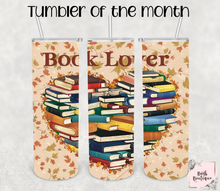 Load image into Gallery viewer, September 2024 Tumbler of the Month- Fall Book Lover
