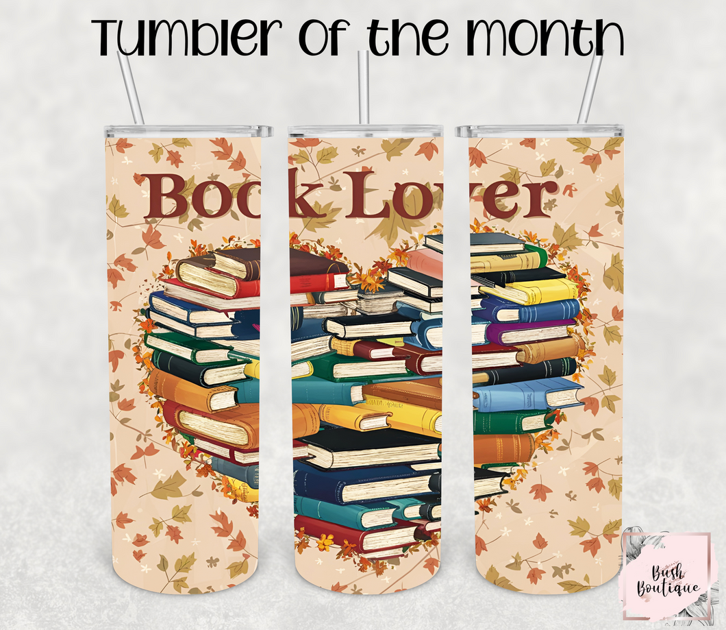 September 2024 Tumbler of the Month- Fall Book Lover