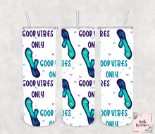 Load image into Gallery viewer, Good vibes 20 ounce tumblers
