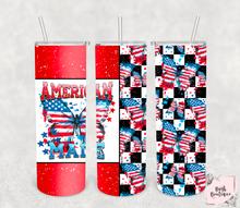 Load image into Gallery viewer, Peace love America 20 ounce tumbler
