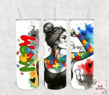 Load image into Gallery viewer, Autism mom 20 ounce tumblers
