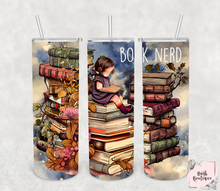 Load image into Gallery viewer, Book nerd 20 ounce tumbler
