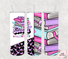 Load image into Gallery viewer, Books are my valentine 20 ounce tumbler
