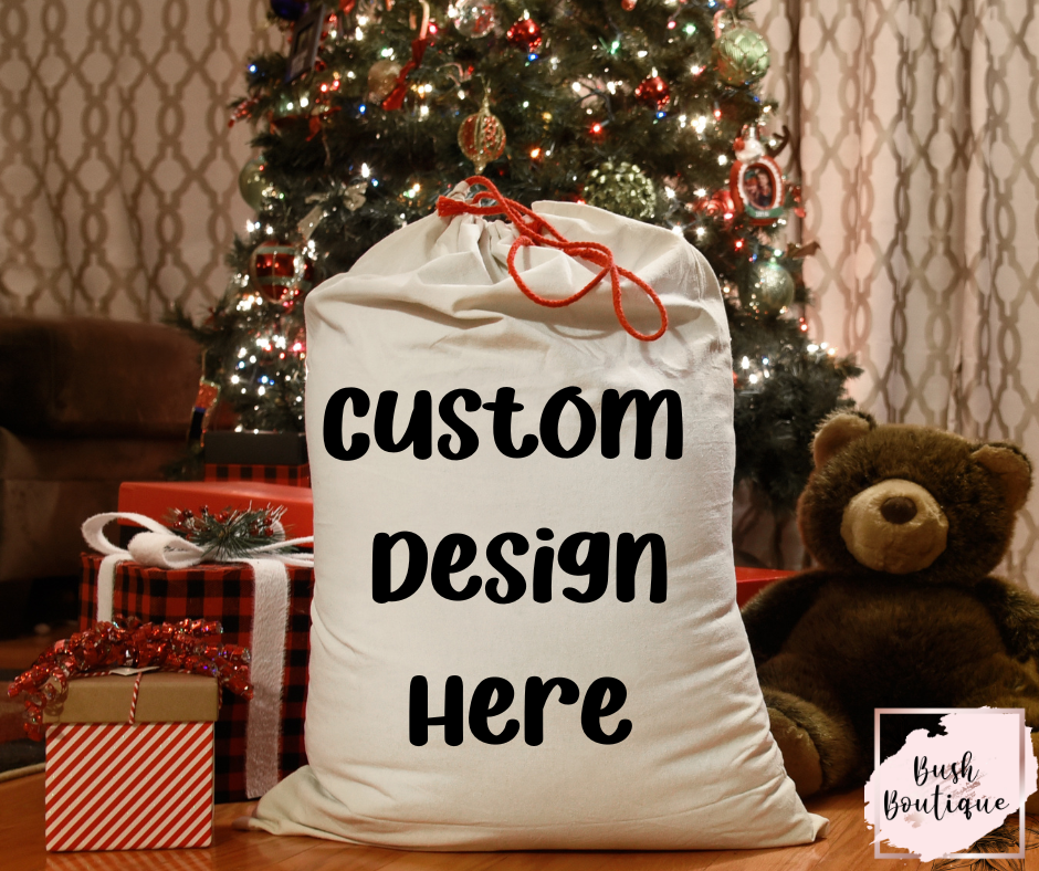 Custom design Santa Sacks