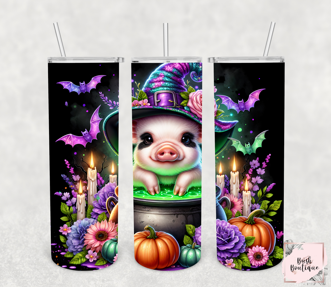 Cauldron pig 20 ounce tumbler