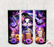 Load image into Gallery viewer, Cute grim reaper 20 ounce tumbler
