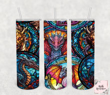 Load image into Gallery viewer, Glass Dragon 20 ounce tumblers
