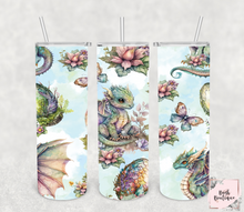 Load image into Gallery viewer, Pastel Dragon 20 ounce tumbler
