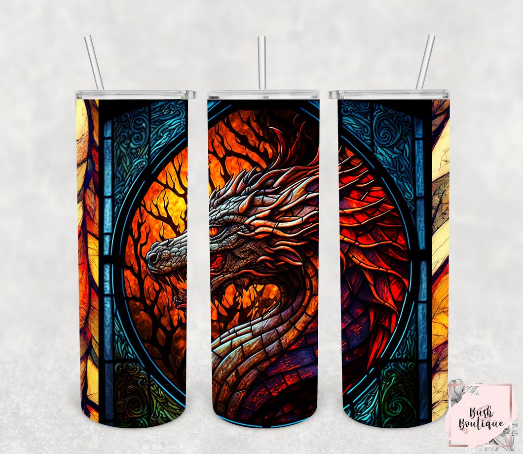 Glass Dragon 20 ounce tumblers