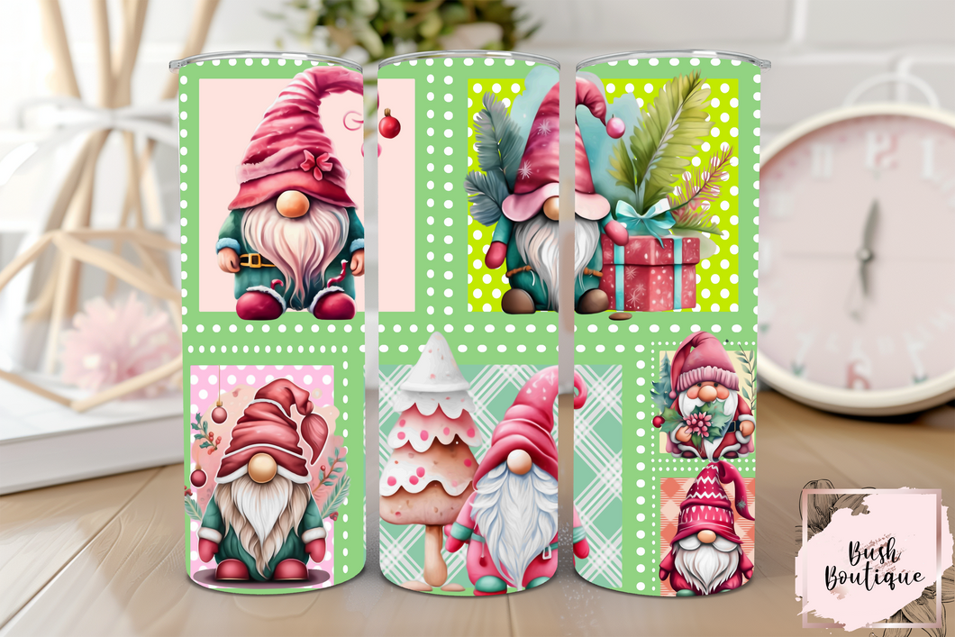 Gnome collage tumbler