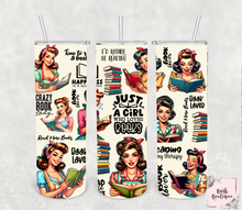 Load image into Gallery viewer, Housewife bookish 20 ounce tumbler
