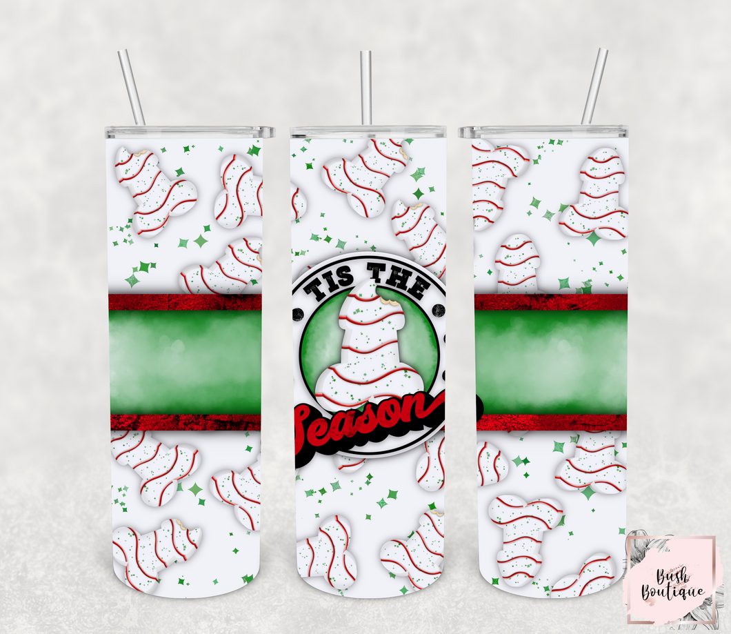 Naughty Christmas cakes 20 ounce tumblers