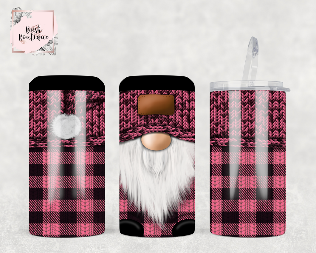 Pink gnome 4 in 1 Can Cooler