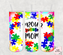 Load image into Gallery viewer, Proud Autism Family 20 ounce tumblers
