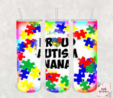 Load image into Gallery viewer, Proud Autism Family 20 ounce tumblers
