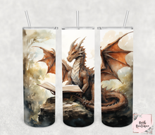 Load image into Gallery viewer, Reading dragon 20oz tumblers
