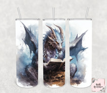 Load image into Gallery viewer, Reading dragon 20oz tumblers
