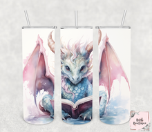 Load image into Gallery viewer, Reading dragon 20oz tumblers
