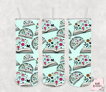 Load image into Gallery viewer, Books are magical-teal 20 ounce tumblers
