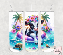 Load image into Gallery viewer, Summer cow 20 ounce tumbler
