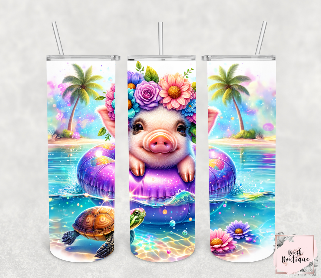 Summer pig 20 ounce tumbler