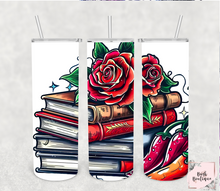 Load image into Gallery viewer, Tattoo style bookish 20 ounce tumblers
