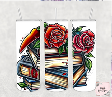 Load image into Gallery viewer, Tattoo style bookish 20 ounce tumblers
