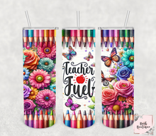 Load image into Gallery viewer, Teacher fuel 20 ounce tumblers
