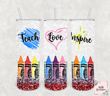 Load image into Gallery viewer, Teach Love Inspire 20 ounce tumblers
