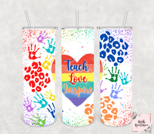 Load image into Gallery viewer, Teach Love Inspire 20 ounce tumblers
