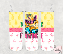 Load image into Gallery viewer, Time to flamingle 20 ounce tumbler
