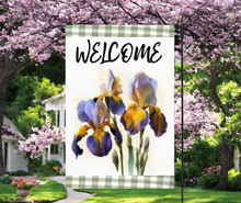 Load image into Gallery viewer, Floral welcome garden flags
