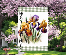 Load image into Gallery viewer, Floral welcome garden flags
