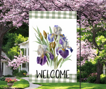 Load image into Gallery viewer, Floral welcome garden flags
