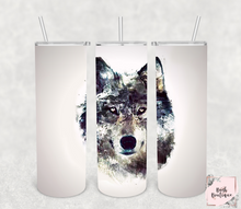 Load image into Gallery viewer, Wolf 20 ounce tumbler designs
