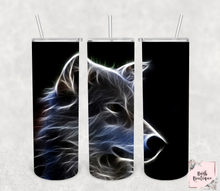 Load image into Gallery viewer, Wolf 20 ounce tumbler designs
