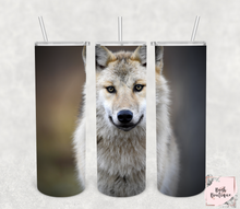 Load image into Gallery viewer, Wolf 20 ounce tumbler designs
