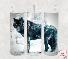 Load image into Gallery viewer, Wolf 20 ounce tumbler designs
