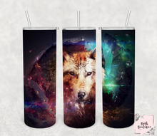 Load image into Gallery viewer, Wolf 20 ounce tumbler designs
